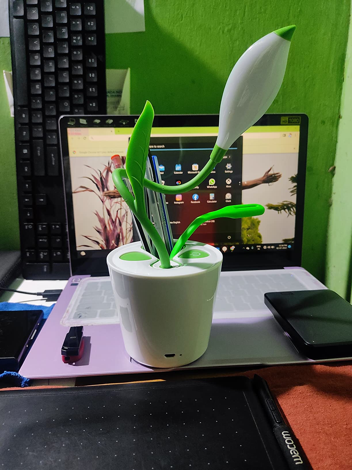 Buy Impro Creative Sapling Pencil Container Design USB Rechargeable