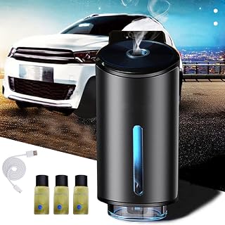 Ambientador inteligente para coche, ambientador inteligente para coche con tres ajustables, aromatizante para Carro Inteligente, aroma inteligente para coche (G (campanilla de viento azul, floral