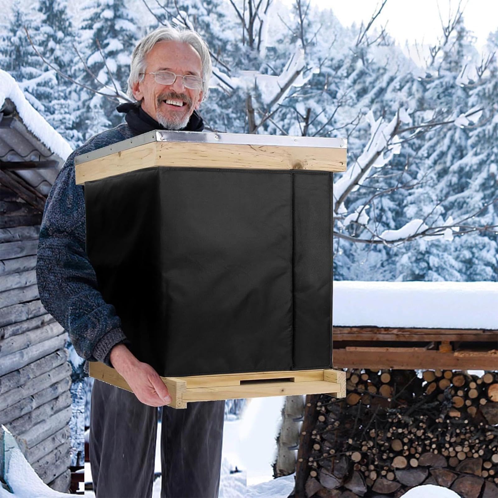 Housse D'hiver Isolante Pour Ruche - Tissu Oxford, Ajustable, Protection Contre Le Froid Et L'humidité - Pour Jardins, Balcons, Ruchers