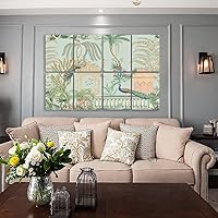 Vista 3 de Paneles de pared acústicos insonorizados Tradicional Mughal jardín arco planta pájaro patrón sin costuras Autoadhesivo Arte Paneles acústicos