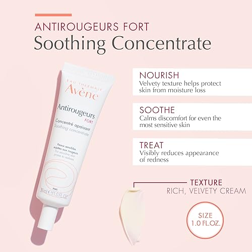 Miniatura 2 de Eau Thermale Avène Antirougeurs FORT - Crema calmante para el enrojecimiento calmante concentrado 101 onzas líquidas sin perfume