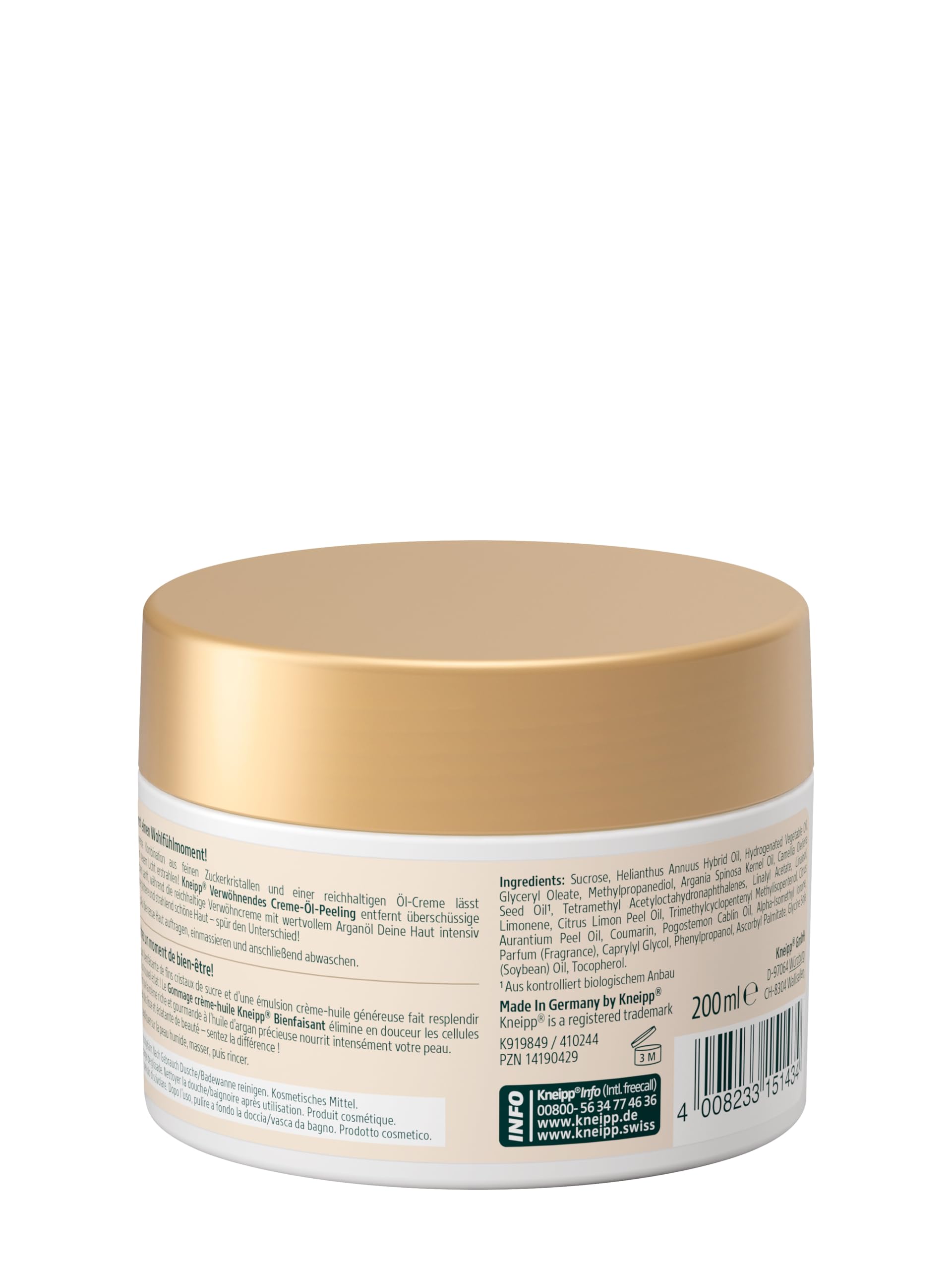 Kneipp Rozpieszczający Kremowy Peeling Z Olejkiem, 200 ml