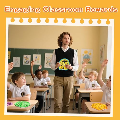 Miniatura 6 de Juguetes sensoriales para ansiedad para niños, paquete de 5 juguetes sensoriales de laberinto para aliviar la ansiedad y el estrés, suministros de