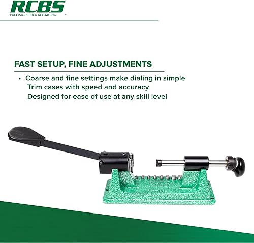Miniatura 6 de RCBS Trim Pro-2 Kit de recortadora manual de caso, kit de recorte de precisión para recargar