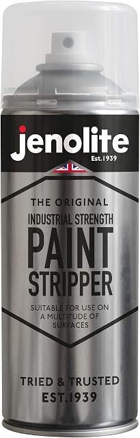 JENOLITE Industrial Strength Paint Stripper/Paint Remover Aerosol | 400ml | Use on Wood, Metal, Brick, Concrete - Paints, Varnishes, Lacquers, Adhesives