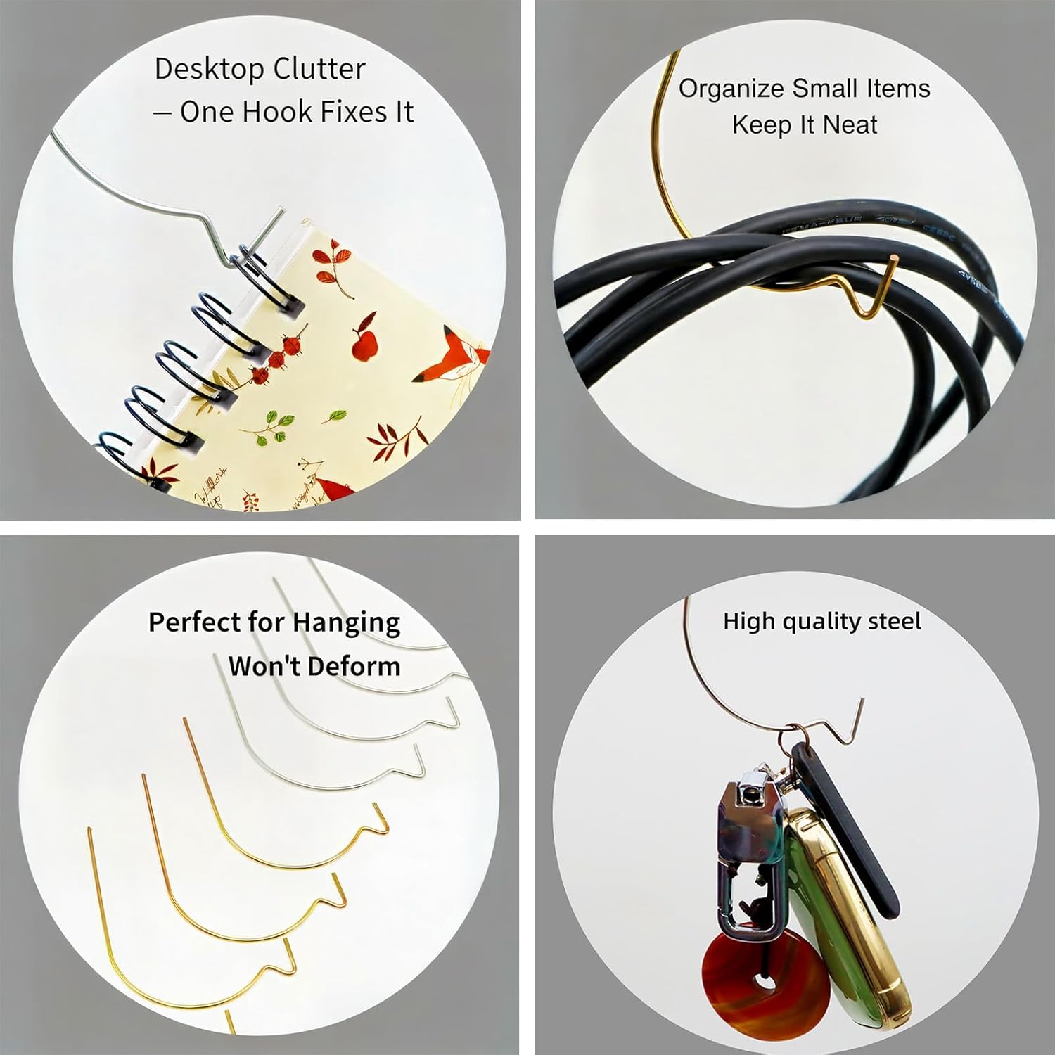 Super Hooks Picture Hanger,Gorilla Hooks - Hang Art, Clock, Shelves, Mirrors, Frames for Home and Office Decorations-30pcs