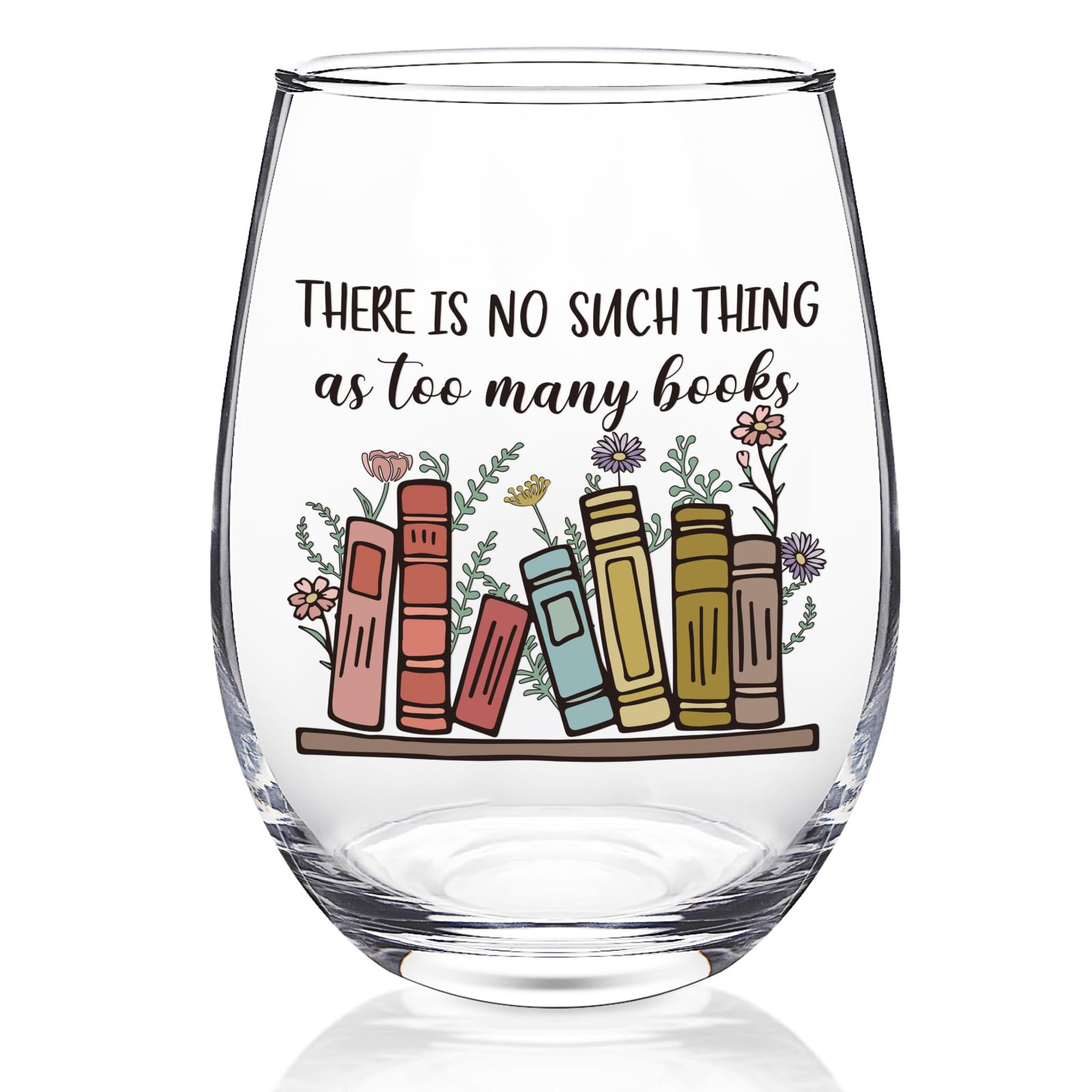 Cadeaux de lecture amusants : grand verre à vin pour liseur
