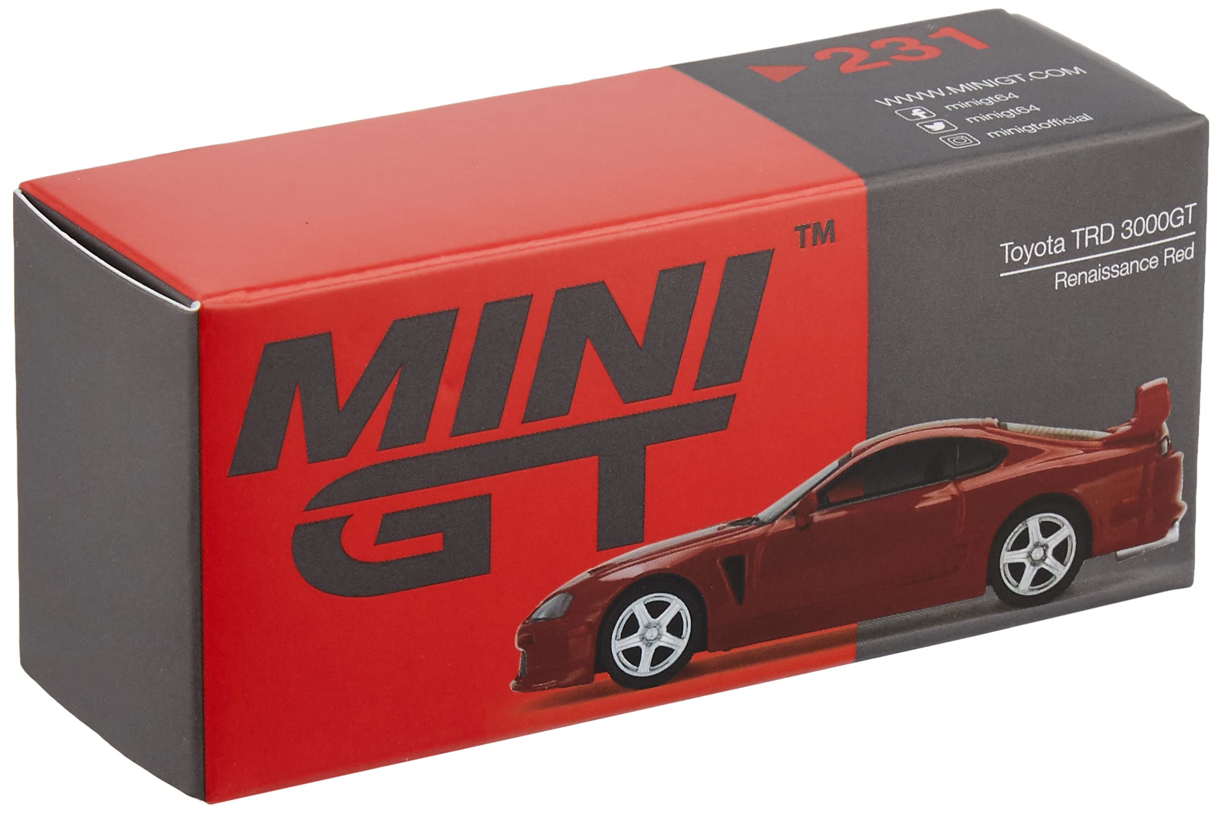 Amazon | MINI GT 1/64 トヨタ TRD 3000GT ルネサンスレッド (右