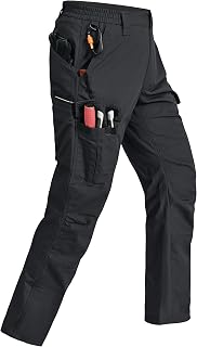 RapooOnline Men's Ripstop Cargo Pants: Water-Resistant Breathable Tactical Hiking Pants with 7 Pockets
