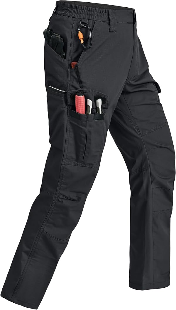 Rapoo Cargohose Herren Outdoor Workwear Wanderhose Arbeitshosen Männer Ripstop Taktische Hose Sommer mit Multi Taschen
