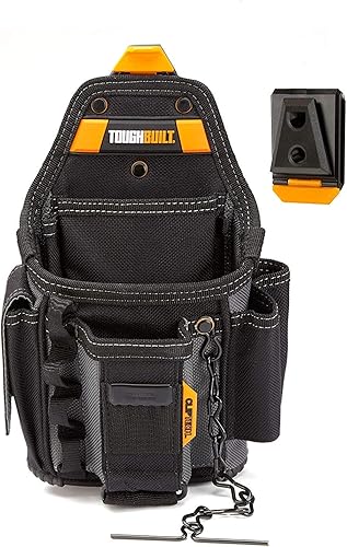 Toughbuilt Electrician ClipTech - Bolsa y cubo - 13 bolsillos y bucles - Pequeño (edición limitada)