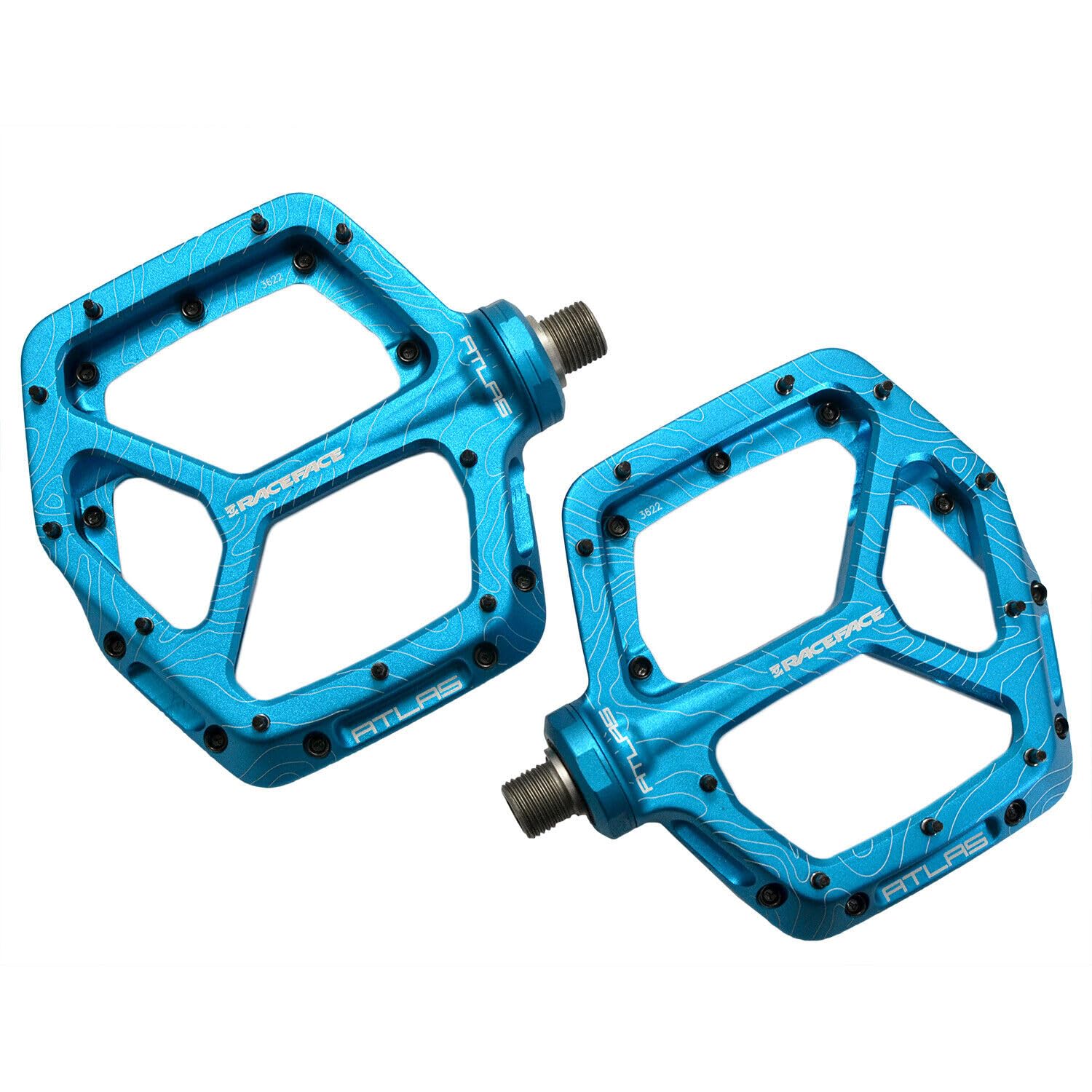Amazon.com : RaceFace Atlas Bike Platform Pedals, Turquoise