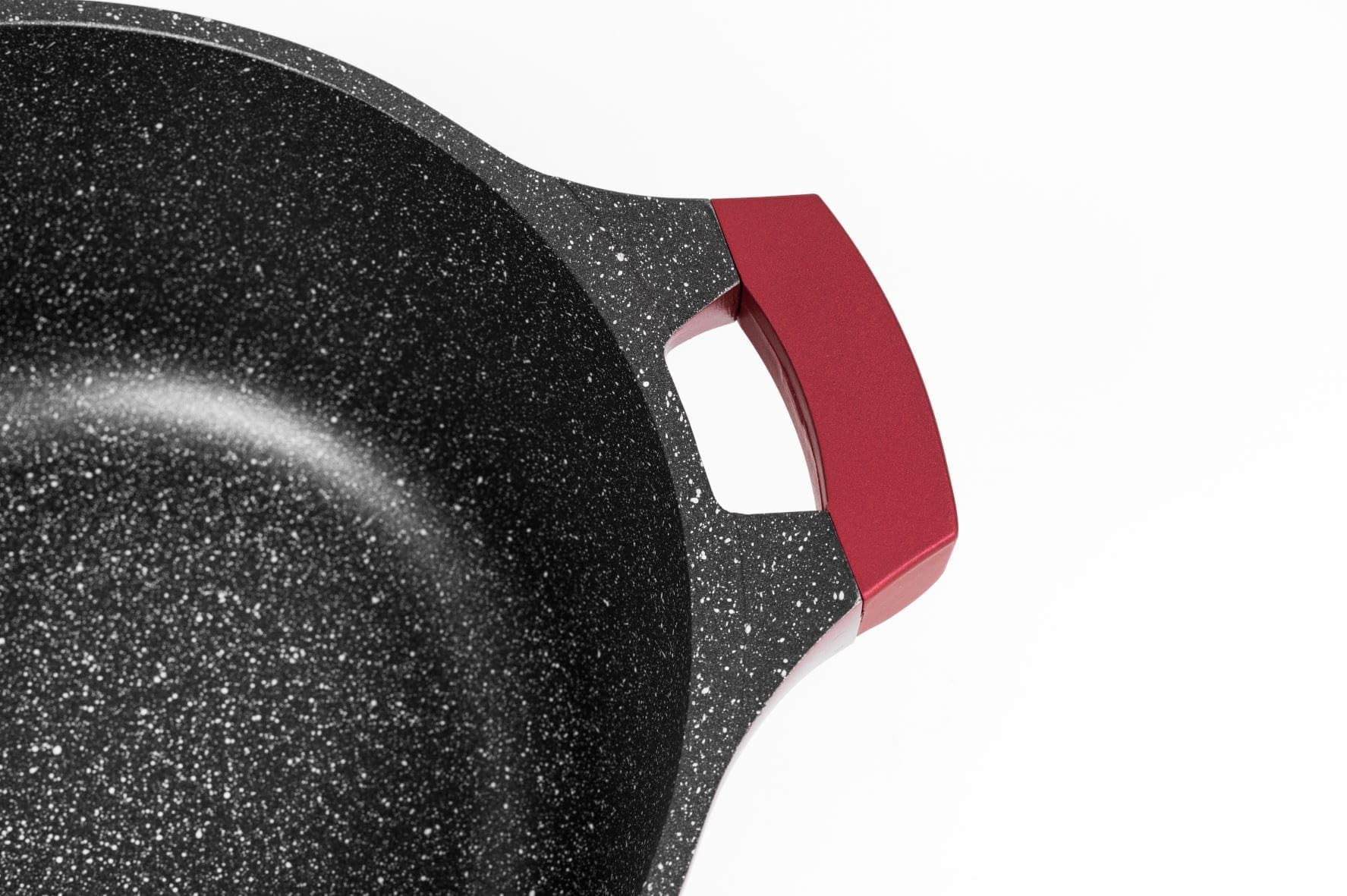 ROYALTY LINE, Juego de 13 piezas, Batería de cocina de aluminio fundido, revestimiento marmolado, con mangos de silicona extraíbles, compatible con todas las fuentes de calor, Color bronce