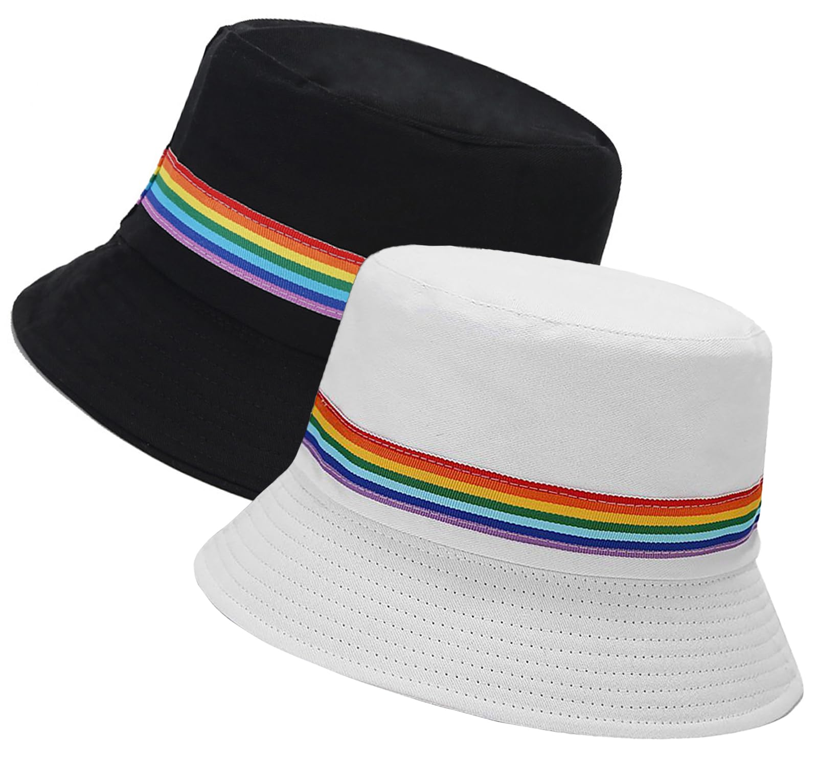 XYIYI 2 Pack Unisex Fischerhüte für Frauen Männer Sommer Strand Angelnhut Sonnehut