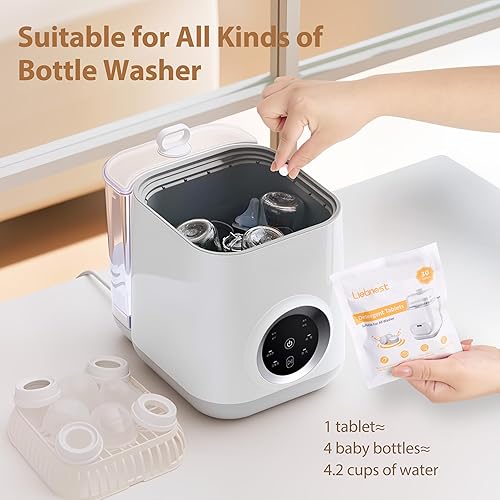 Miniatura 5 de 150 tabletas de detergente para lavadora de biberones, tabletas para lavar biberones, compatibles con Momcozy Baby Brezza, lavadoras de botellas