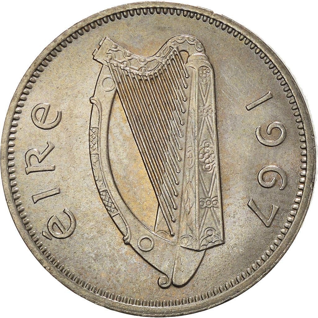 1942-1969 Irish Sixpence Coin, Legendary Wolfhound And Irish Harp