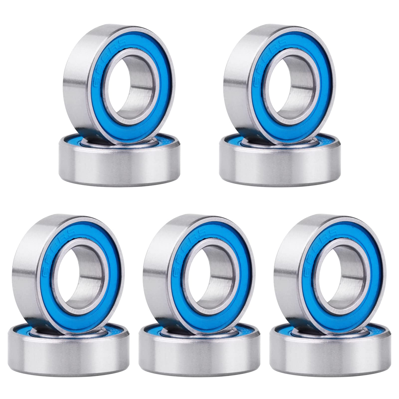 RC Ball Bearings for Axial SCX10 II III SMT10 4WD Traxxas 4-Tec 2.0 E-Revo VXL T-Maxx Slash Rustler Hoss 4x4 VXL (10-Pack) (8x16x5mm)