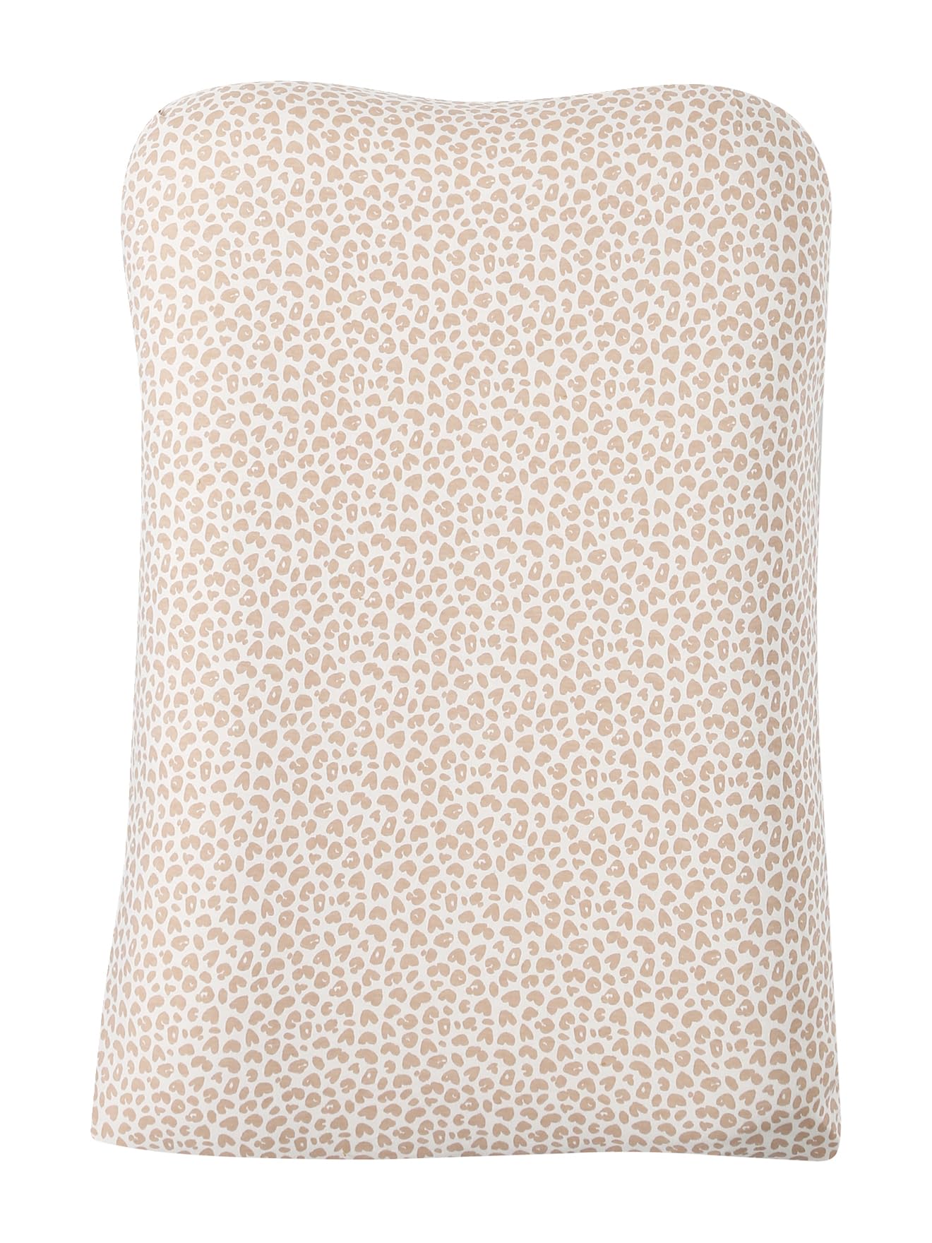 VERTBAUDET 2er-Set Frottee-Schonbezüge für Baby Wickelauflage braun/lovely leo