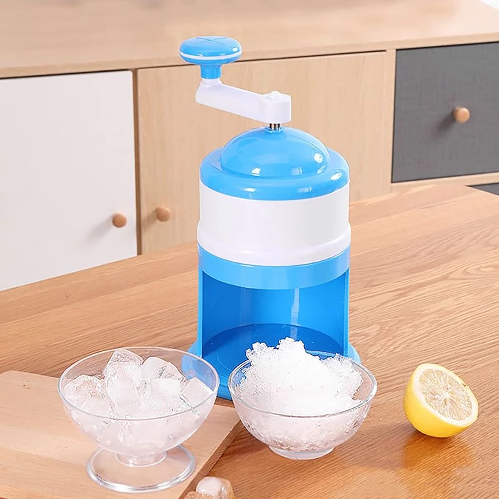 Slush-Maschine, tragbare Slushie-Maschinen und Schneekegelmaschine BPA-freier Eisrasierer Crusher Handheld Handstyle Schnee Manuelles Zerkleinern von Eismaschine Schneekegelmacher