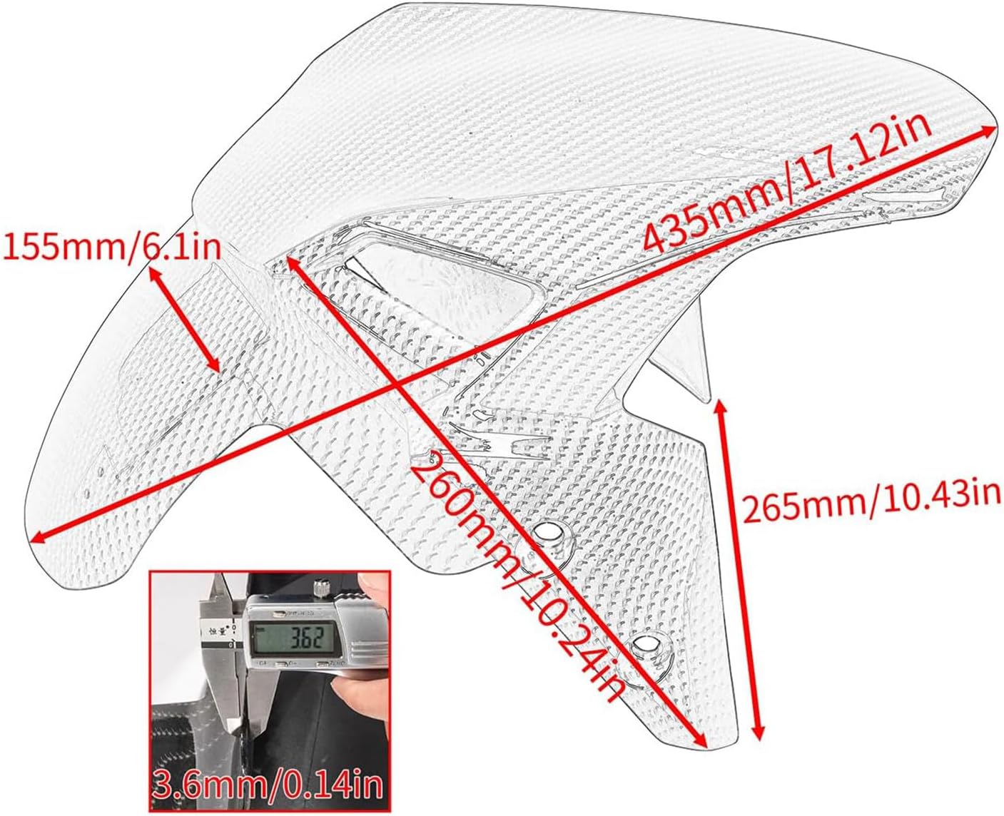 Motorcycle Rear Wheel Fenders Splash Guard Cover Compatible for Ka&wa&sa&ki Z 900 Z900 Z-900 Accessories 2017-2023 Back Mudguard Protector (Gloss Black)