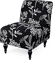 Vista 40 de Funda para silla sin brazos, elástica, de elastano, extraíble, jacquard, antideslizante, para silla de acento sin brazos, protector de muebles
