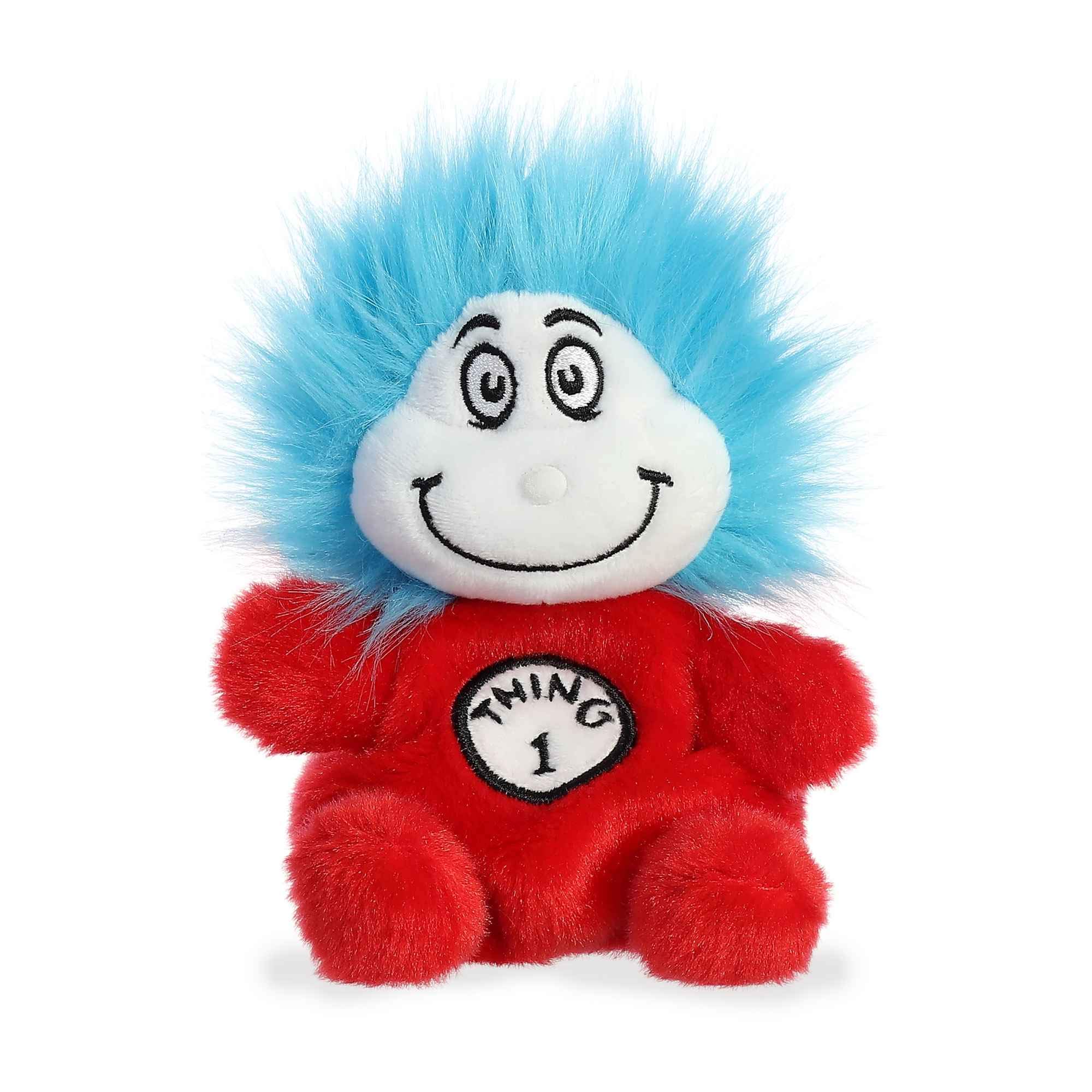 Aurora Dr. Seuss Palm Pals 4.5" Thing One Whimsical Plush | Authentic storybook character details for fans and collectors