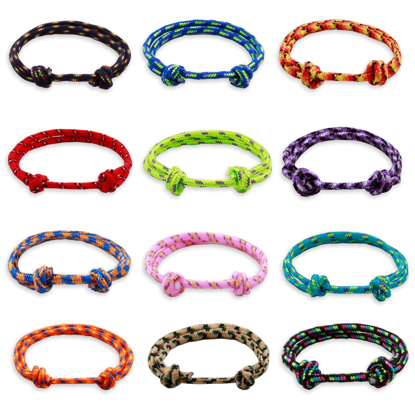 Bracciale da uomo in corda nautica con lettere da surfista – nero in nylon con lettera iniziale A-Z, bracciale regolabile da surfista, regalo per uomini e ragazzi di compleanno, 13 cm bis
