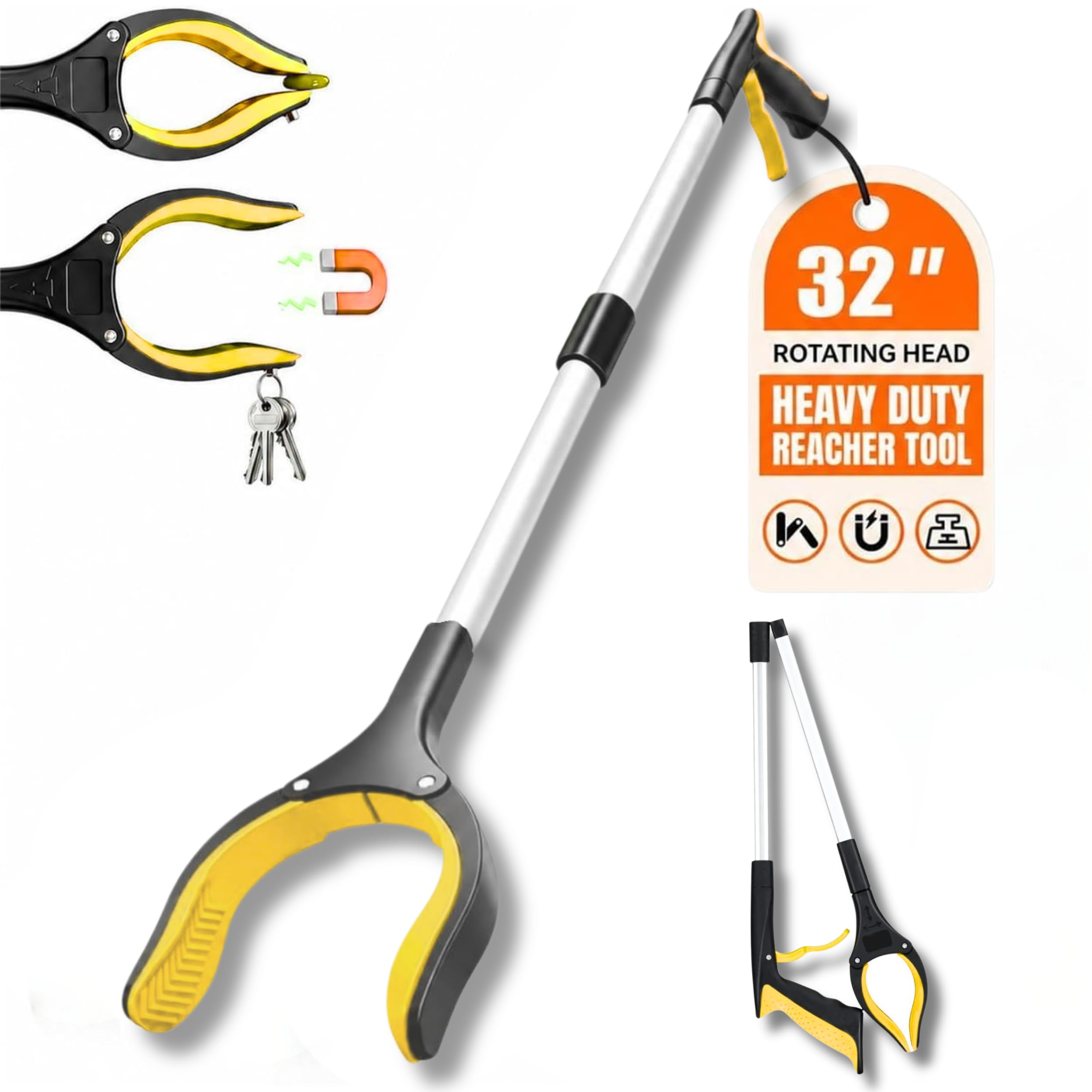 Grabber Reacher Tool - Reach High, Lift Easy -11 Grabber Reacher Tool - Reach High, Lift Easy -11