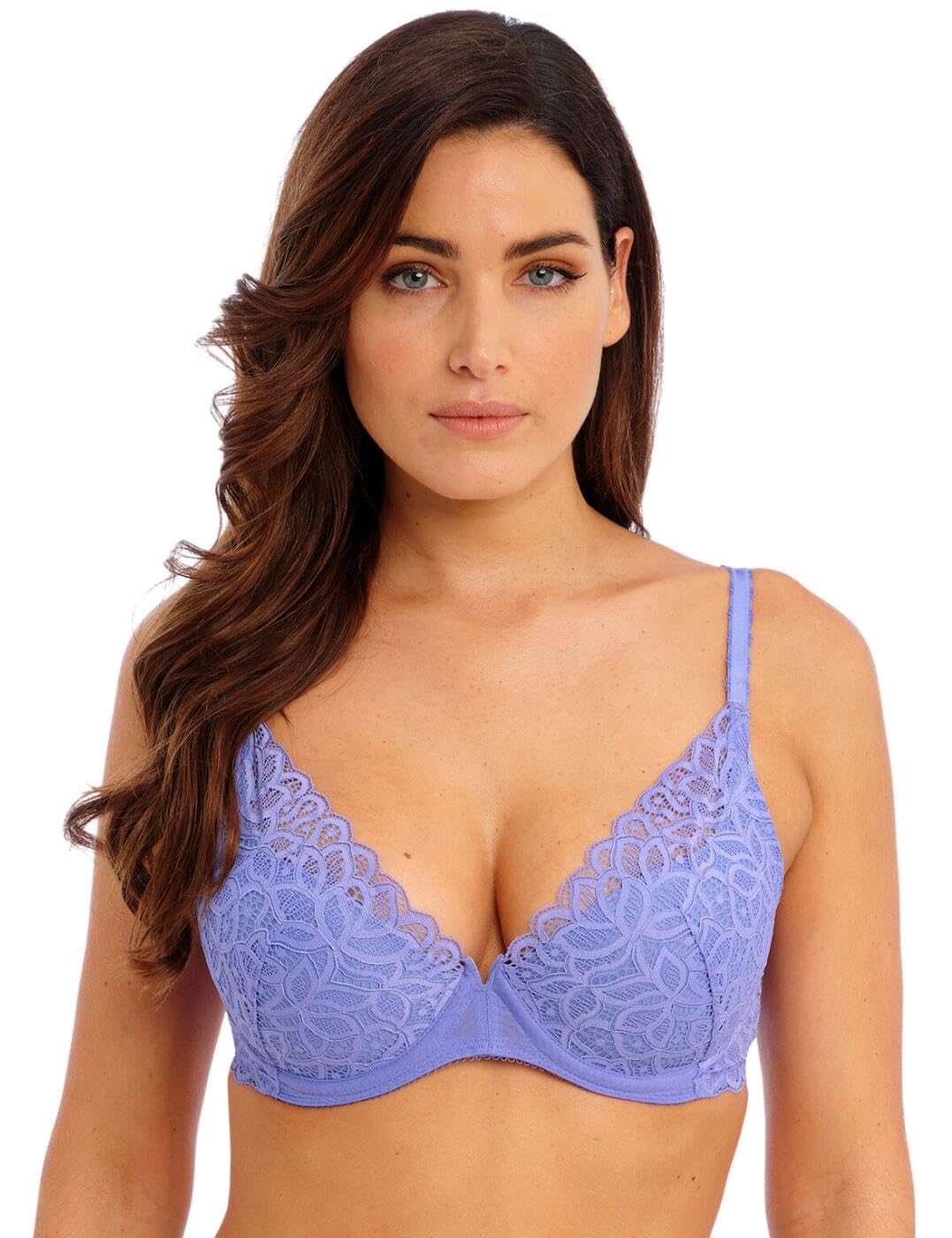 Wacoal Raffine Plunge Bra Bluebell Blue 30C