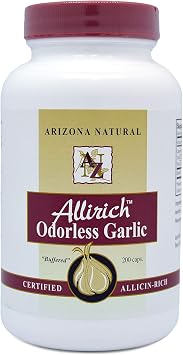 Arizona Natural Allirich Allicin-Rich Odorless Garlic Soft-gels