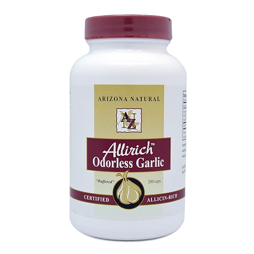 Arizona Natural Allirich (Allicin-Rich) Odorless Garlic Soft-gels