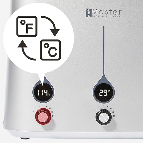 Miniatura 5 de Master Massage Calentador de aceite de masaje automático conveniente patente para terapia corporal de masaje de salón SPA (actualización de tres