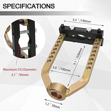 ReluxGo CV Joint Puller Propshaft Separator Tool Universal CV Axle Removal Tool CVJ CV Axle Puller U Joint Removal Tool