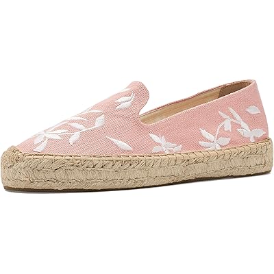 Soludos Wild Petals Smoking Platform Espadrille dusty rose pink
