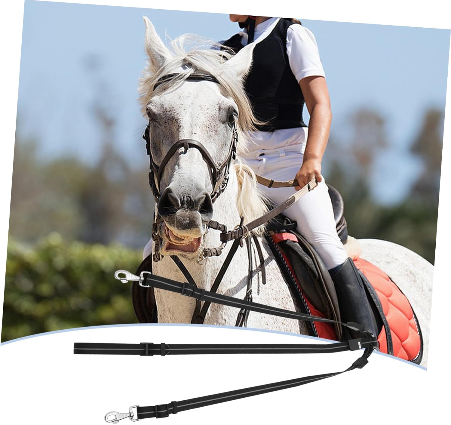 YARNOW Equestrian Lunge Line Colors Flashing Modes Horse Breastplate for Training Random Style