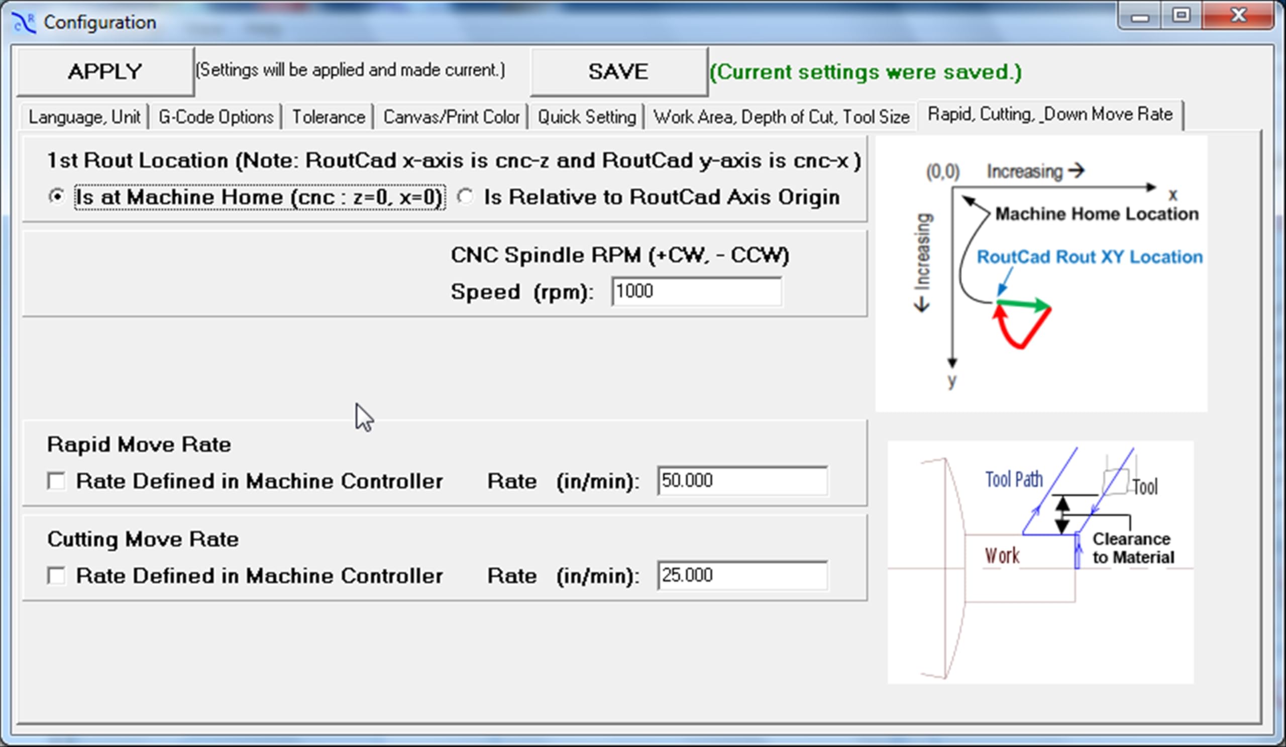 CAD CAM Lathe Software CNC 3040 6040 6090 Mach 3 Linux GRBL plus tutorial videos RoutCad Standard. Three easy steps integrated CAD+CAM program: 1-design, 2-define machine sequence, 3-export g-code.
