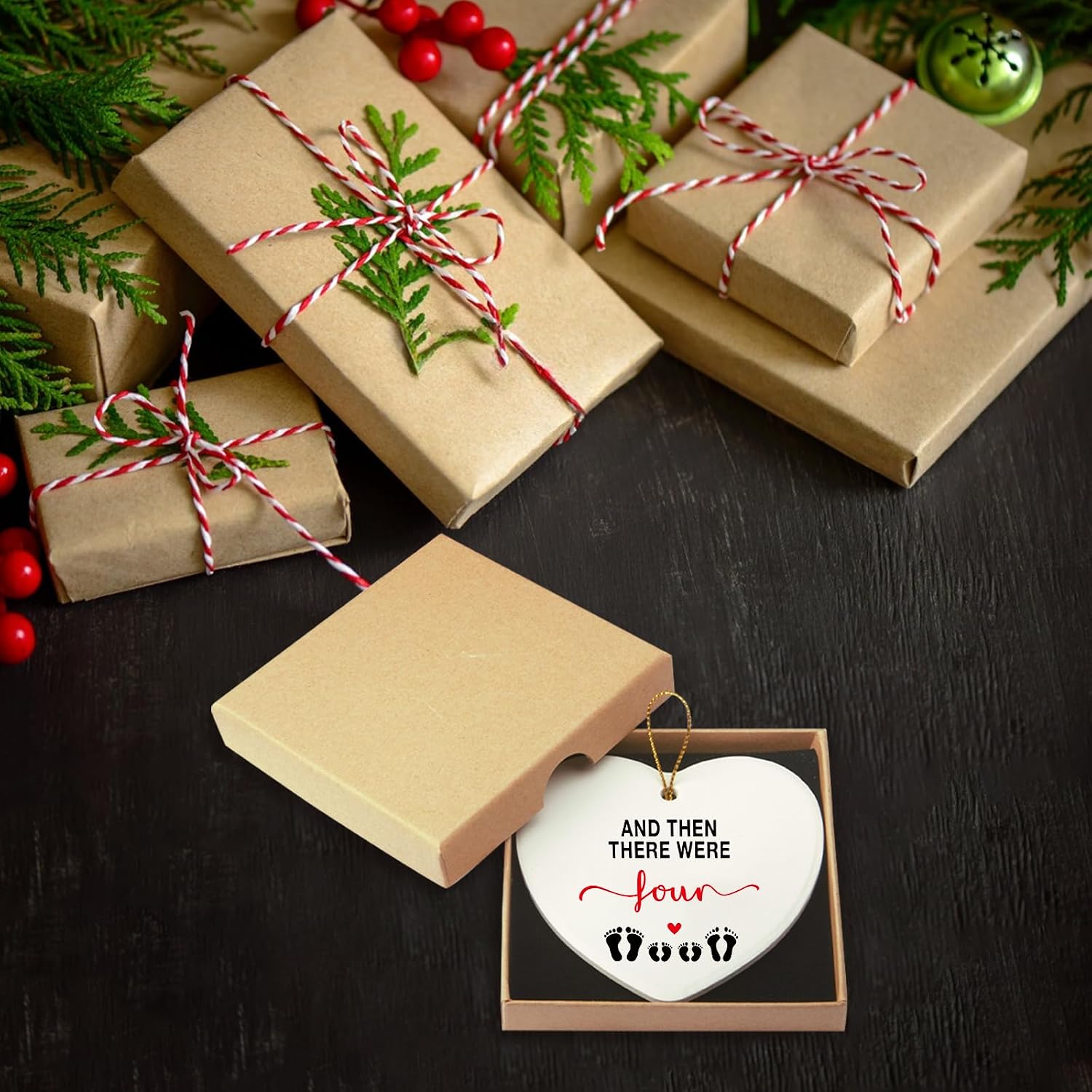 New Parents Gifts for Couples Expecting Mom Dad Gift Baby Announcement Sign Pregnancy Announcement for Grandparents Promoted to Grandma Grandpa to Be Gender Reveal Gifts Idea Christmas Ornaments 2026 image 3