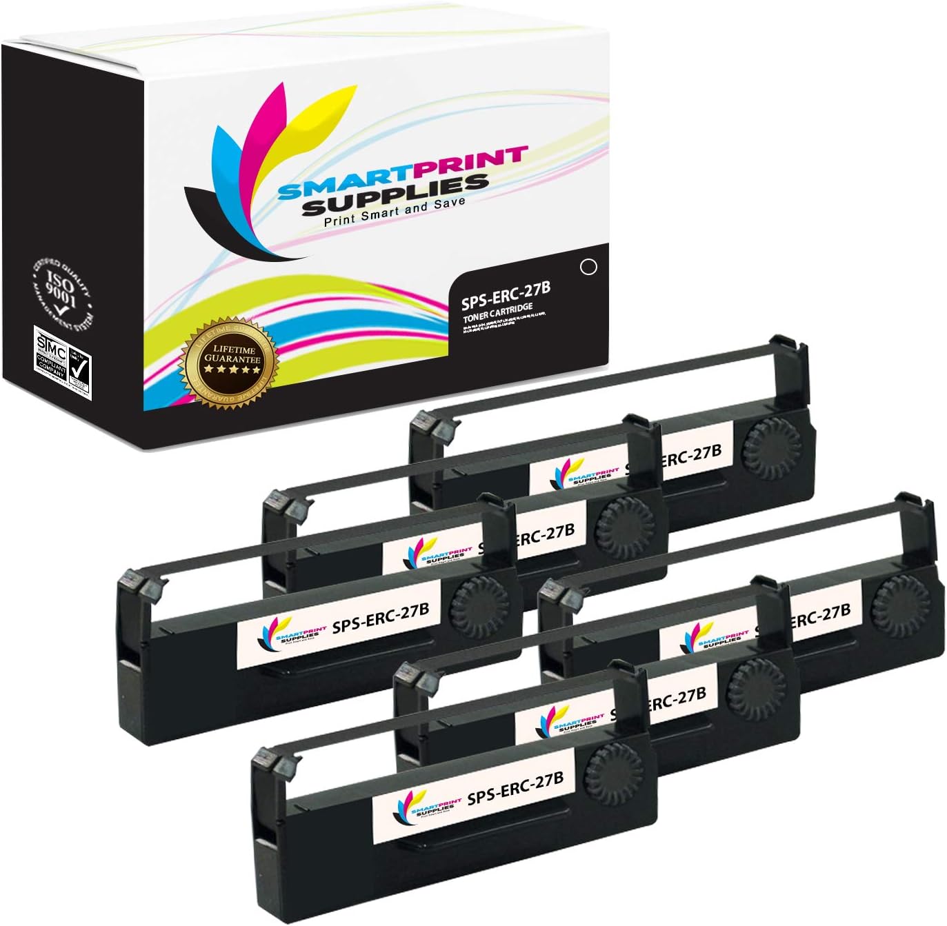 Smart Print Supplies Compatible Epson ERC27BK Black Ribbon