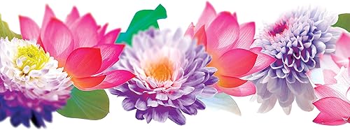 Miniatura 2 de Tervis Vaso de plástico con filtro floral con envoltura y tapa púrpura real, taza de 16 onzas, transparente