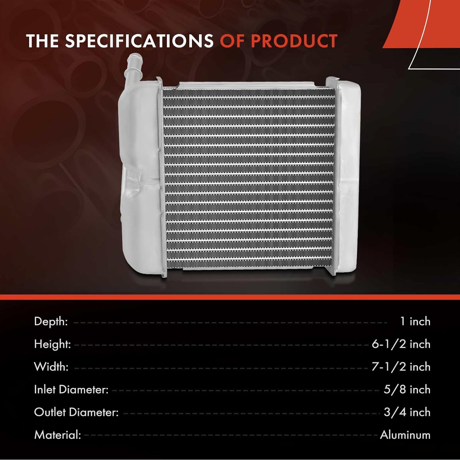 A-Premium HVAC Heater Core Compatible with Chevy Camaro 1993-2002 & Pontiac Firebird 1993-2002