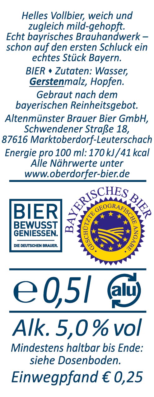 Oberdorfer Helles (24 x 0,5L) EINWEG