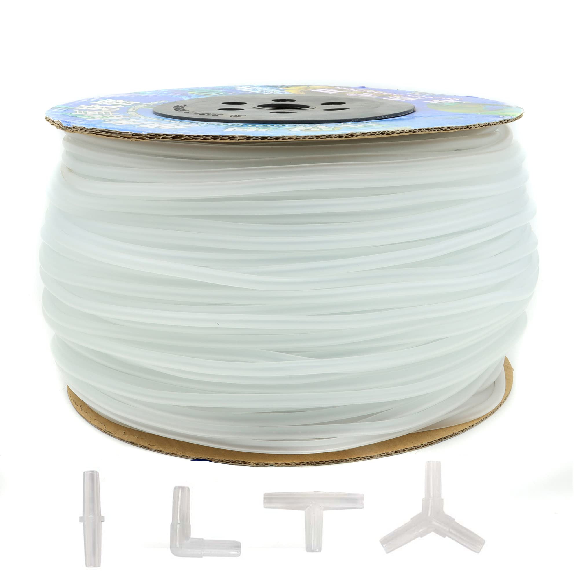 ALEGI 600 Feet Standard 3/16" Flexible Airline Tubing with Connectors