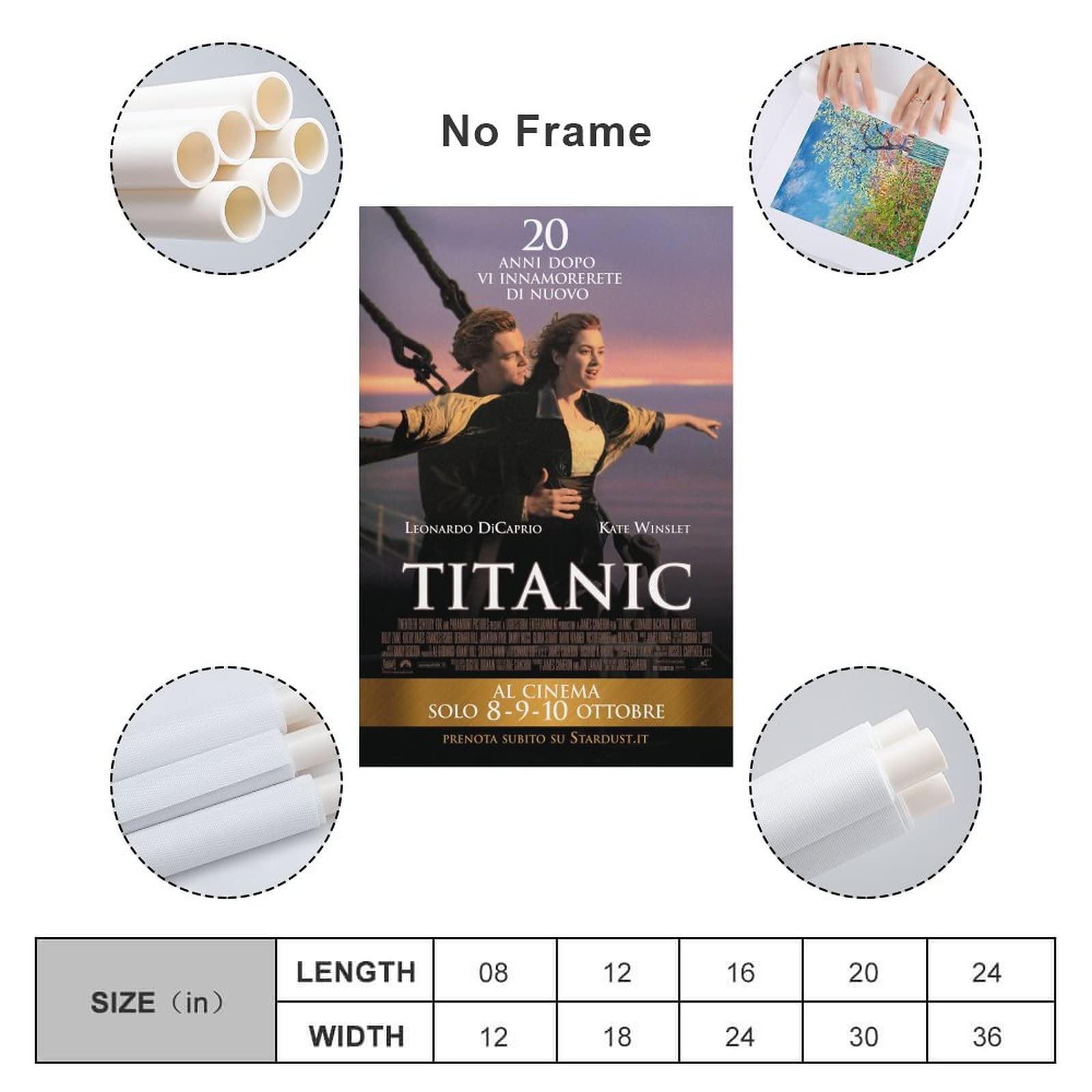 Amazon.co.jp: TITANIC タイタニック 映画 ポスター オフィス ベッド