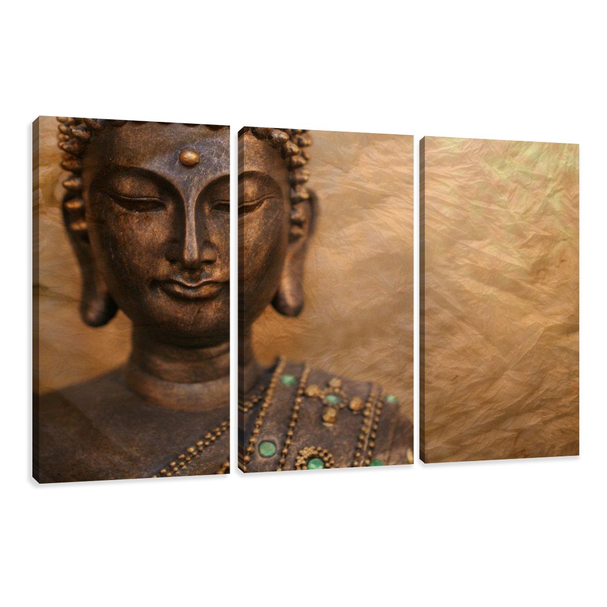 Tableau toile Buddha Visario 160x90 cm decoration zen salon