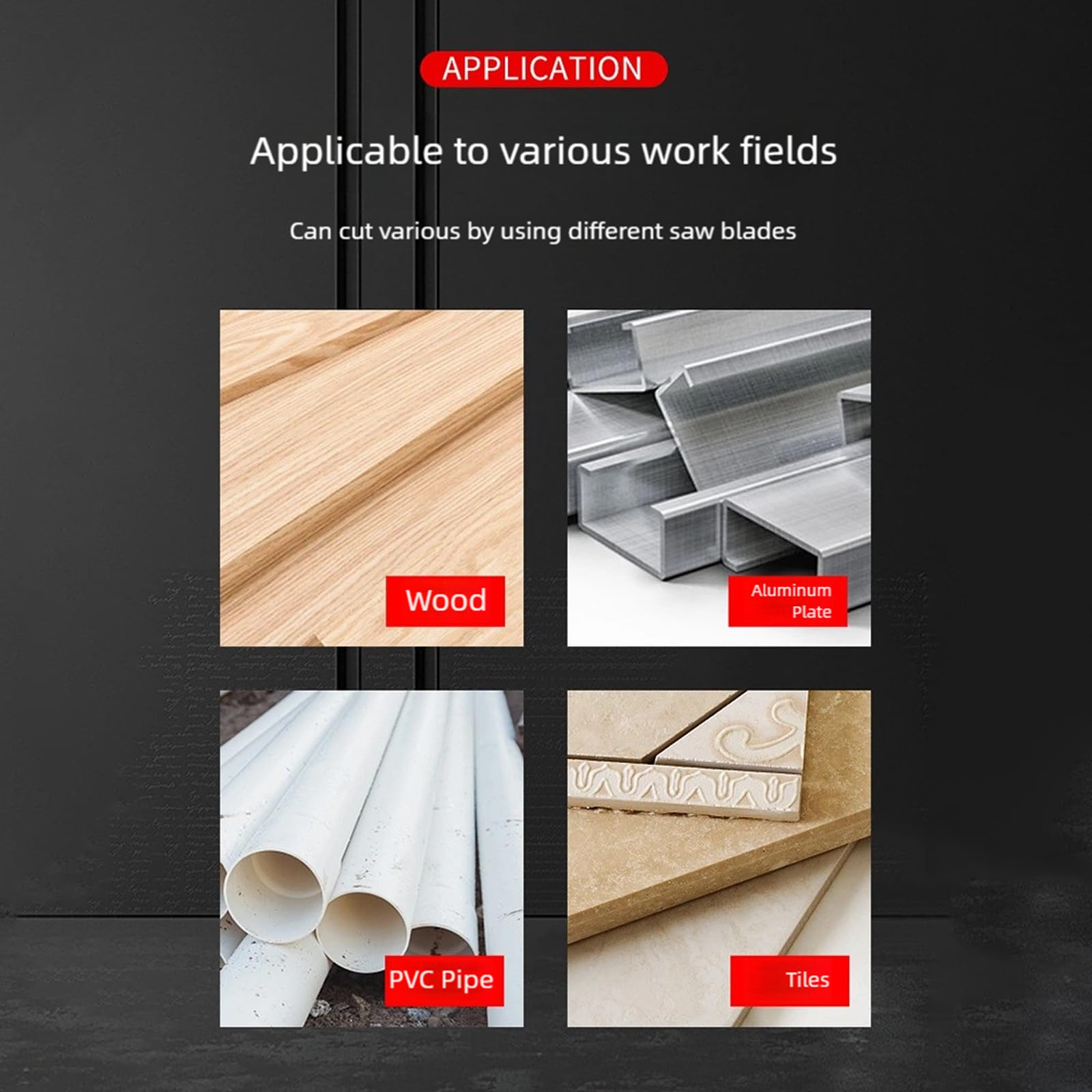 Soporte de aluminio para amoladora en ángulo mejorado, soporte deslizante adecuado para accesorios