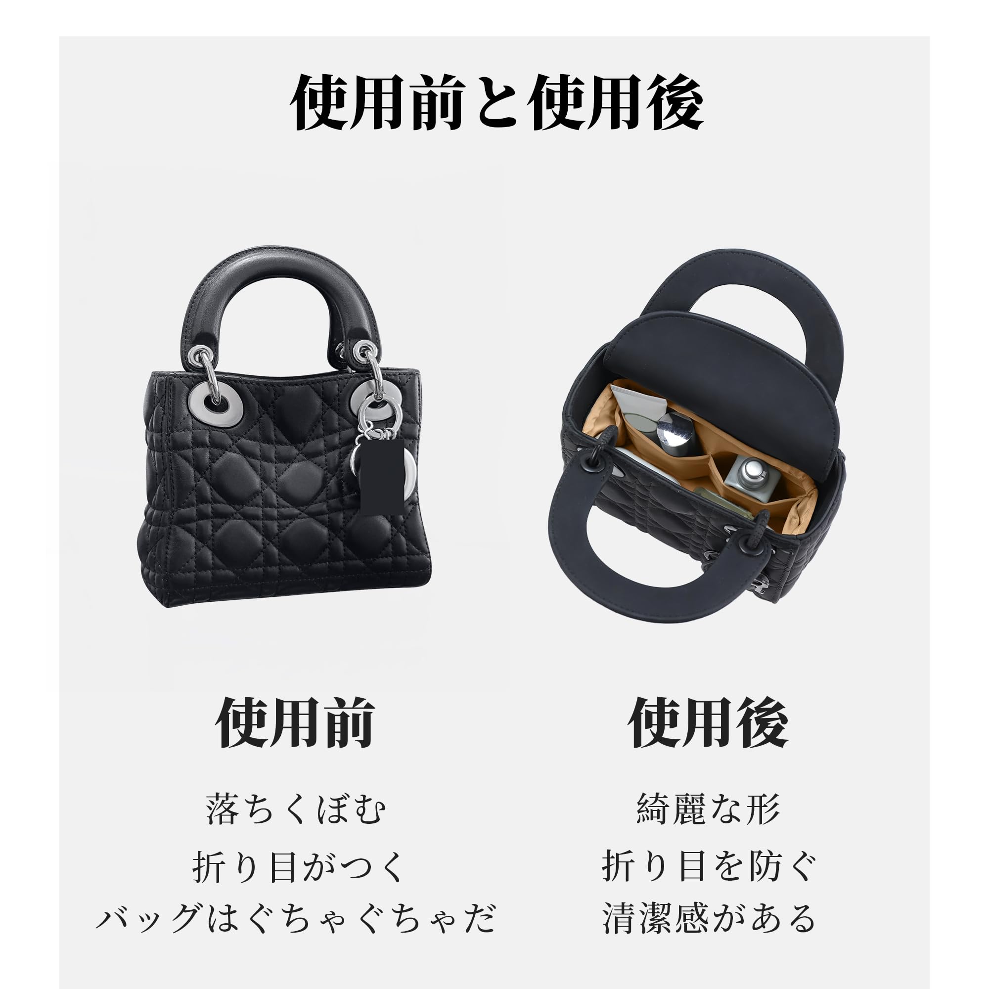 Amazon.co.jp: KINGS IN BAG バッグインバッグ レディディオール対応 