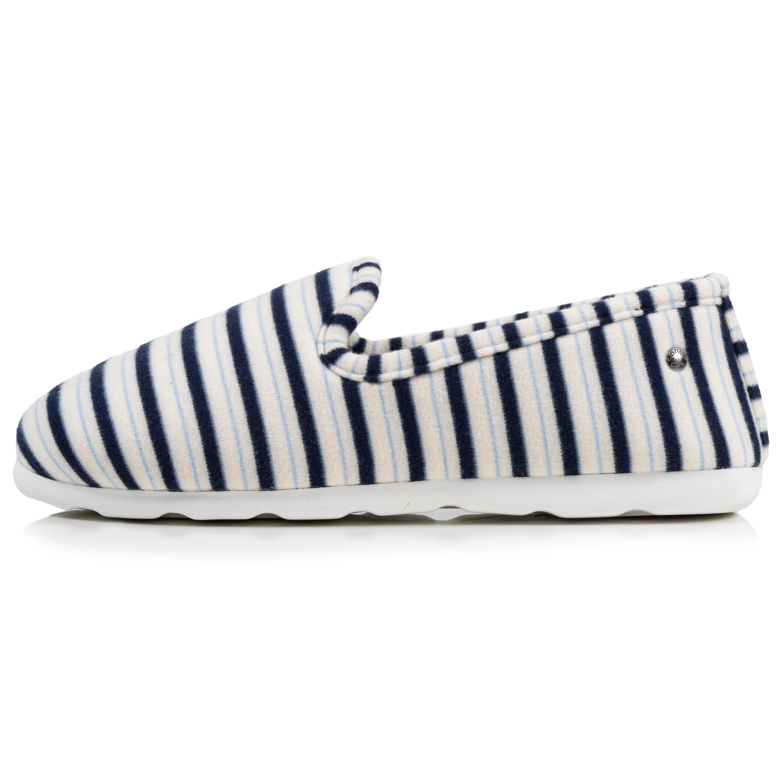Isotoner Zapatillas Charentaises - Plantillas ergonómicas muy cómodas para mujer, de jersey orgánico, color azul