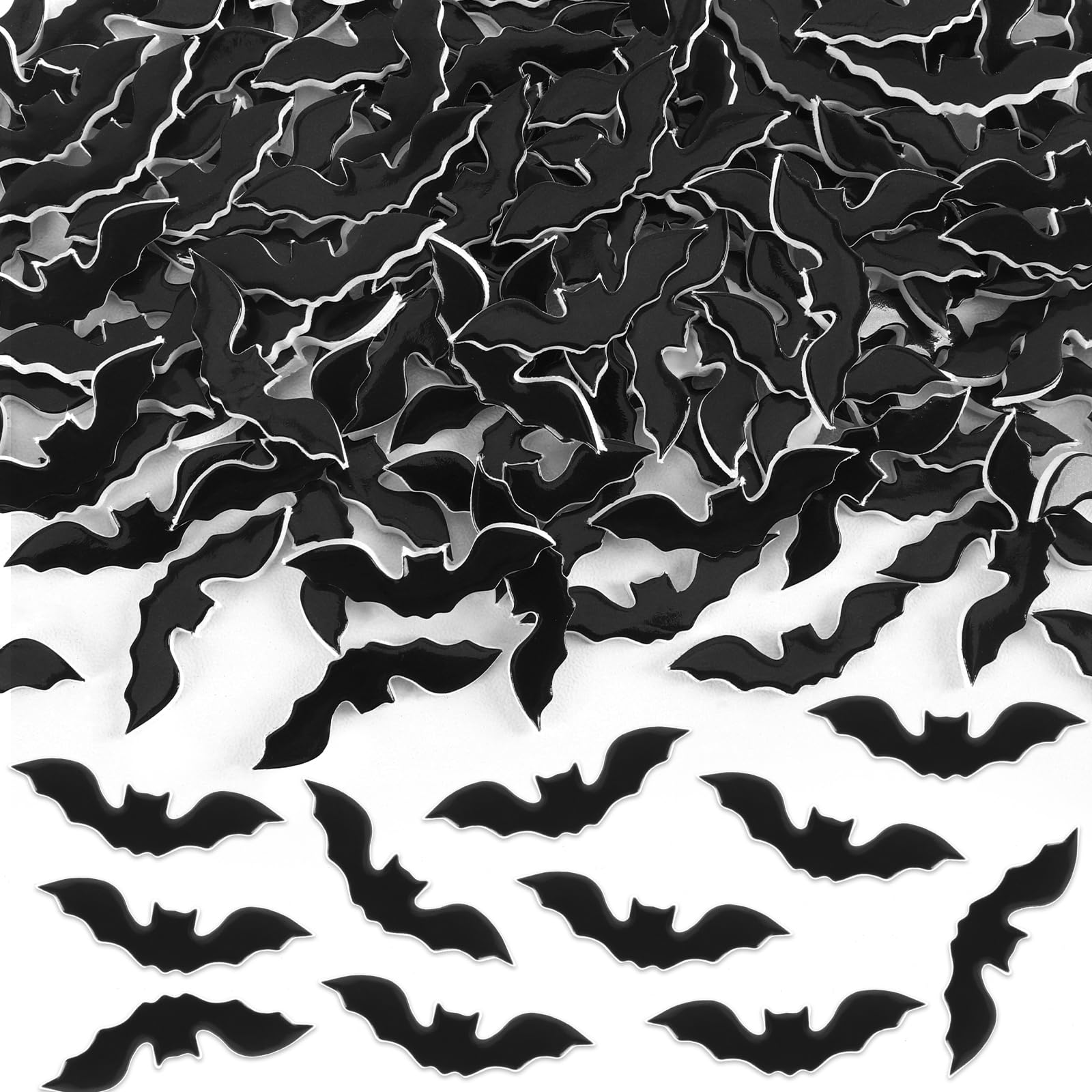 JULBEAR Halloween Bat Foam Stickers 300Pcs Self Adhesive Party Craft Decor — image 1