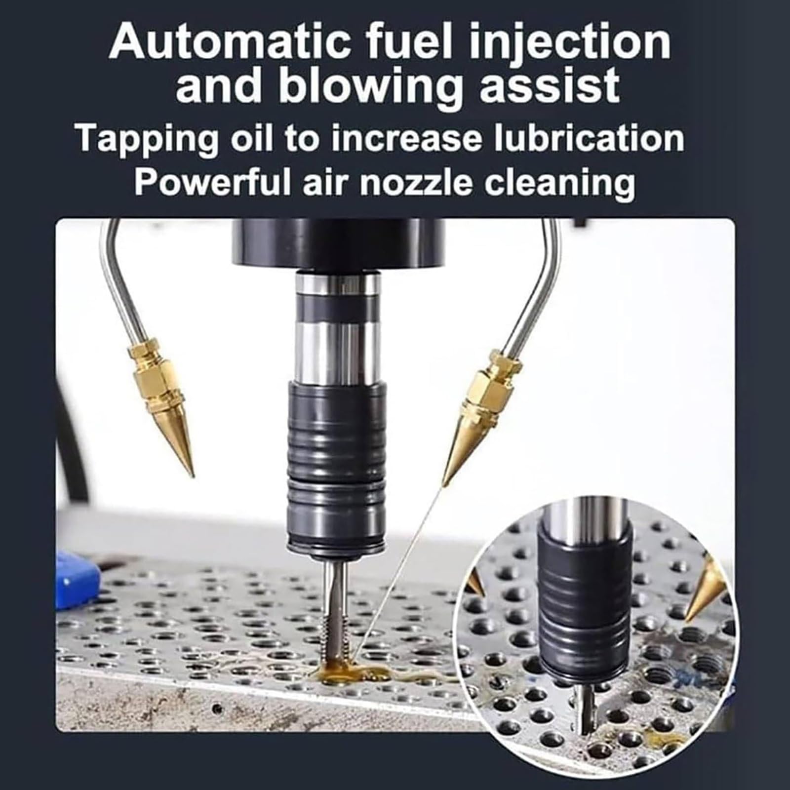 Maschiatrice elettrica, 360 ° universale Tapper con braccio flessibile da 1100 mm, filettatura per foratura servomotore, per la produzione di stampi