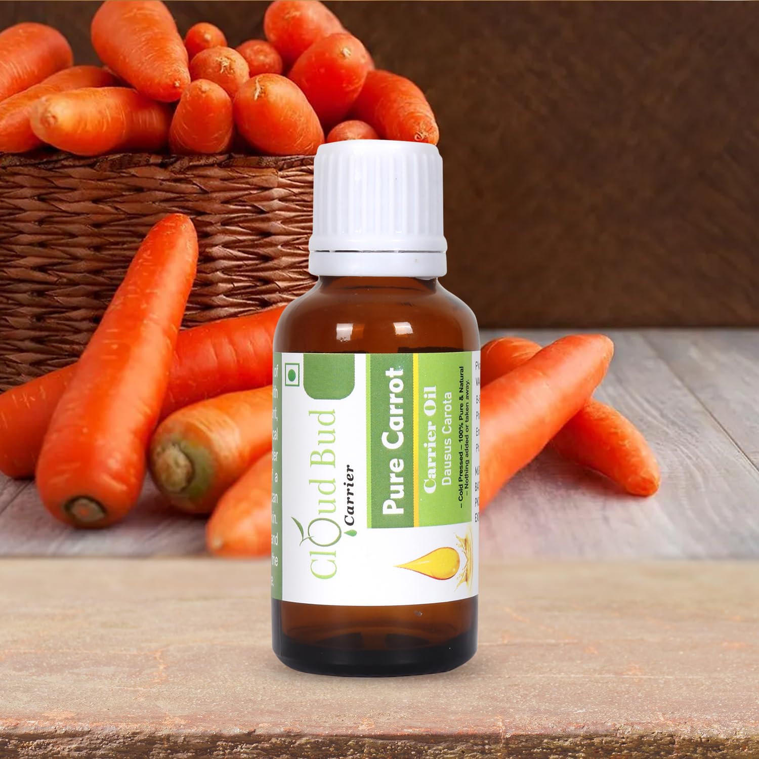 Pure Carrot Carrier Oil 100ml 3.38oz Daucus Carota 100% Pure and Natural Cold Pressed